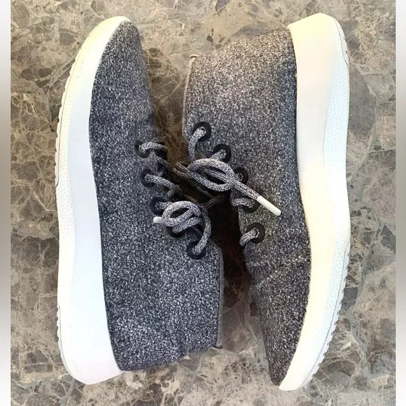 ALLBIRDS WRUM High Top Merino Wool Runner Up Mizzles Men's Sneakers Gray. - Picture 7 of 13